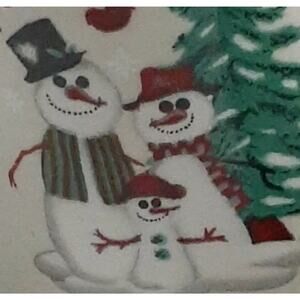 Atico Intl Let It Snow Stoneware Salt & Pepper Shakers Holiday Vintage 1998
